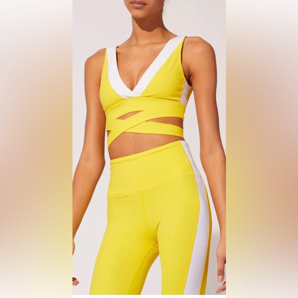 Solid and striped activewear set